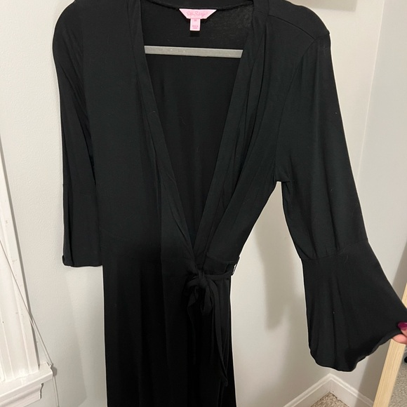 Lily Pulitzer Black Long Sleeve Romper Size M - Picture 1 of 5